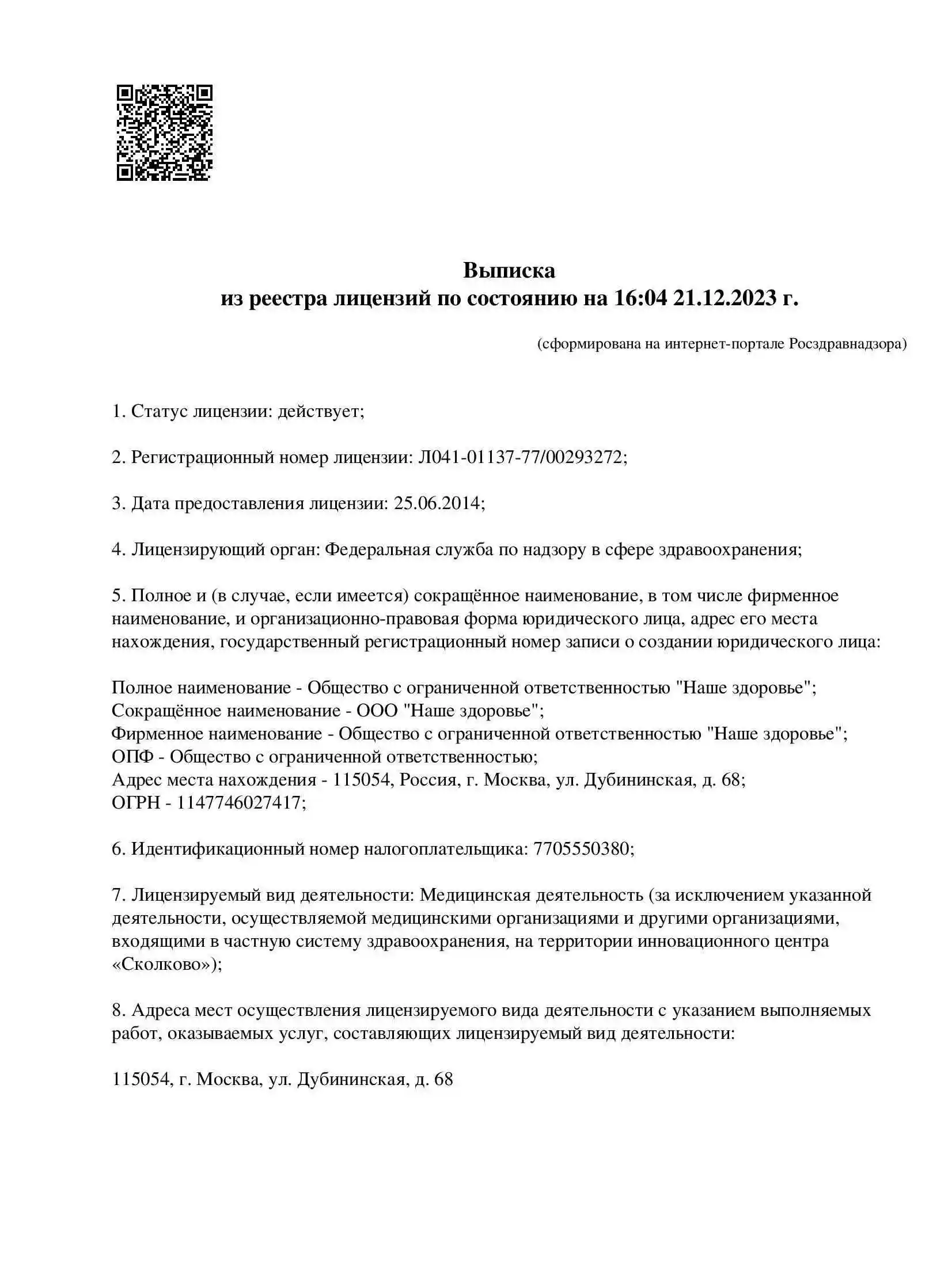 Лицензии 1